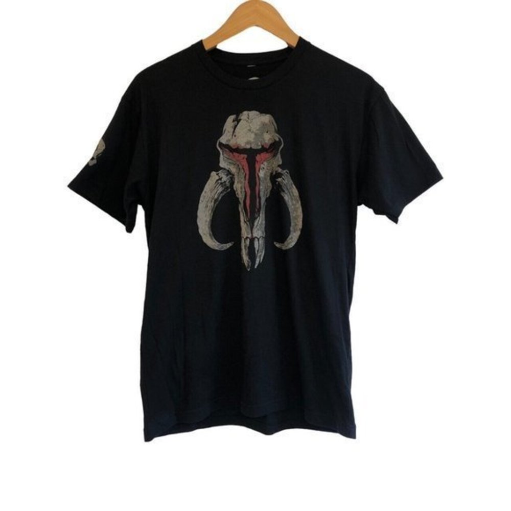 Wash With Souls Mens Mandaloren‎ Scull Crest Size: Medium Black - Picture 2 of 5